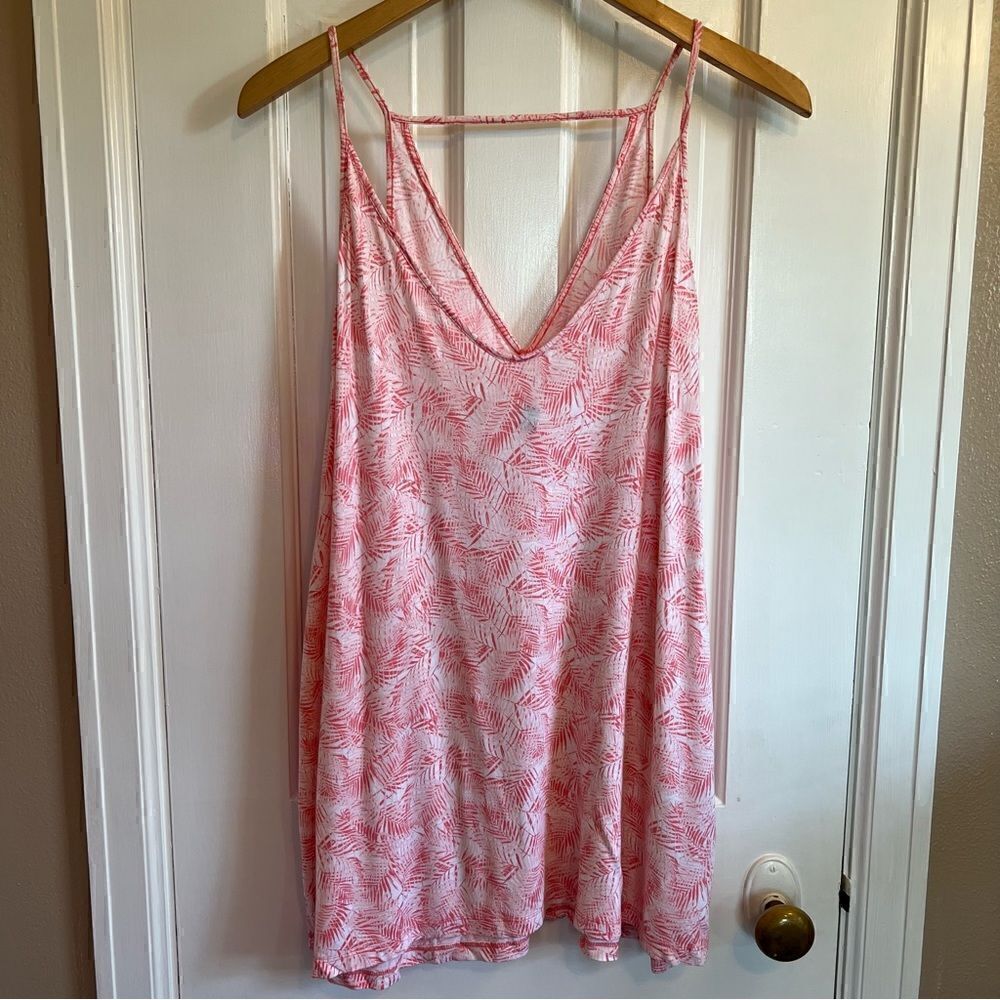 Pink patterned Old Navy Top XL - Picture 2 of 4